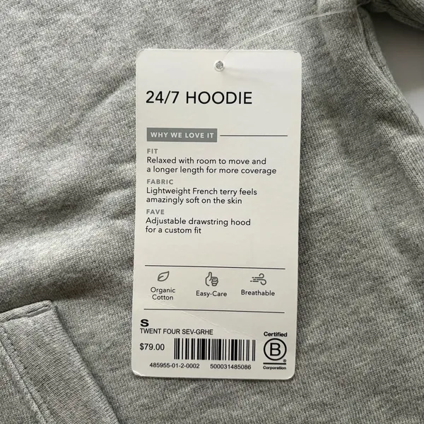 NWT! Athleta Gray 24/7 Hoodie - Image 7