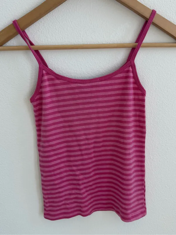 NWT Brandy Melville Pink Striped Spaghetti Strap Tank Top - Image 5