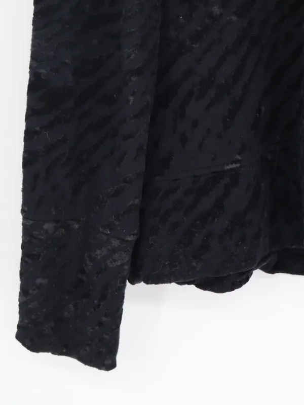 Majestic Filatures Woman's Black Burnout Velvet Cowl Neck Long Sleeve Top XL - Image 14