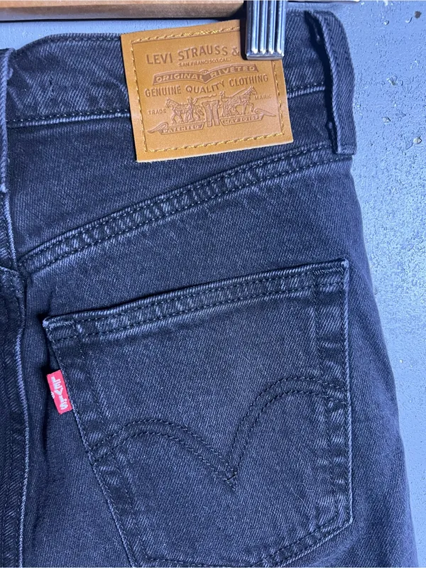 Levi’s Shorts Bundle in Size 24. Black one is Rib Cage. Blue one is 501. - Image 8