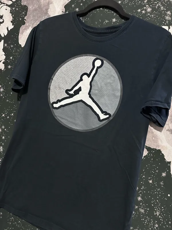 Jordan Retro 8 Chrome Style Jumpman Logo Shirt - Image 2