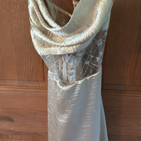 Lucy in the Sky Size Extra Small XS Gold Formal Prom Dress - Image 2