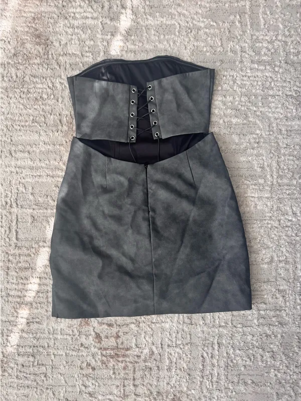 Strapless mini western dress - Image 2