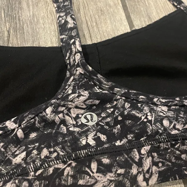 Lululemon Black and Gray Sports Bra - Image 2