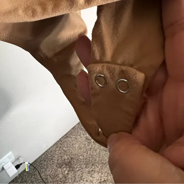 Nuuds Long Sleeve Crewneck Bodysuit‎ Brown Fitted Stretch Minimalist Capsule - Image 6