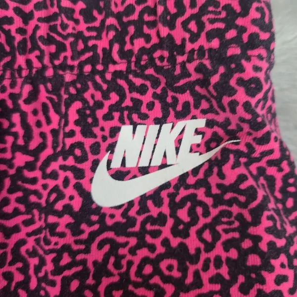 Nike Womens Pink‎ Leopard Workout Pants size Small Just Do It - Image 2