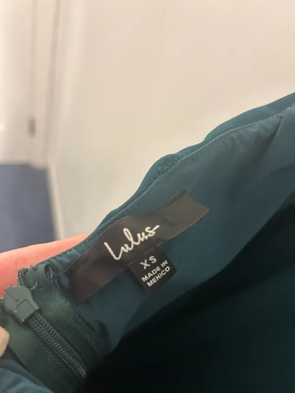 Lulus Strapless Green Maxi Dress - Image 3