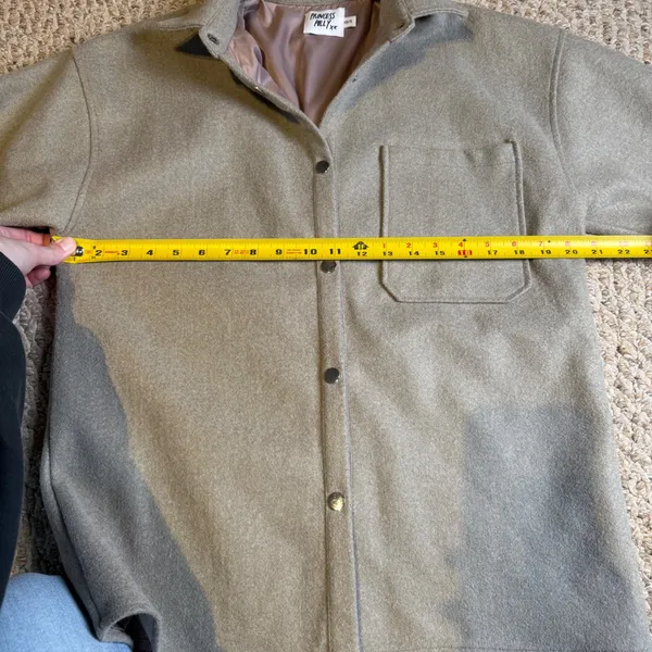 Princess Polly Beige Cream Harry Oversized Jacket Press Button Capsule‎ XS/S - Image 9