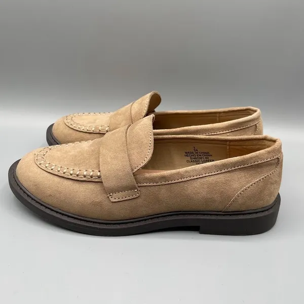 Old Navy Classic Loafers Size 7 Brown Light Academia Schoolgirl Slip on Casual - Image 3