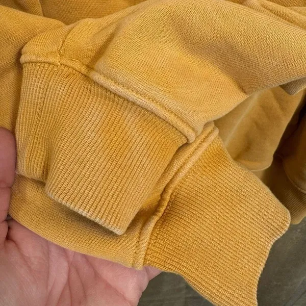 Aerie OFFLINE Oversized Golden Yellow Hoodie Sweatshirt Small - Image 3