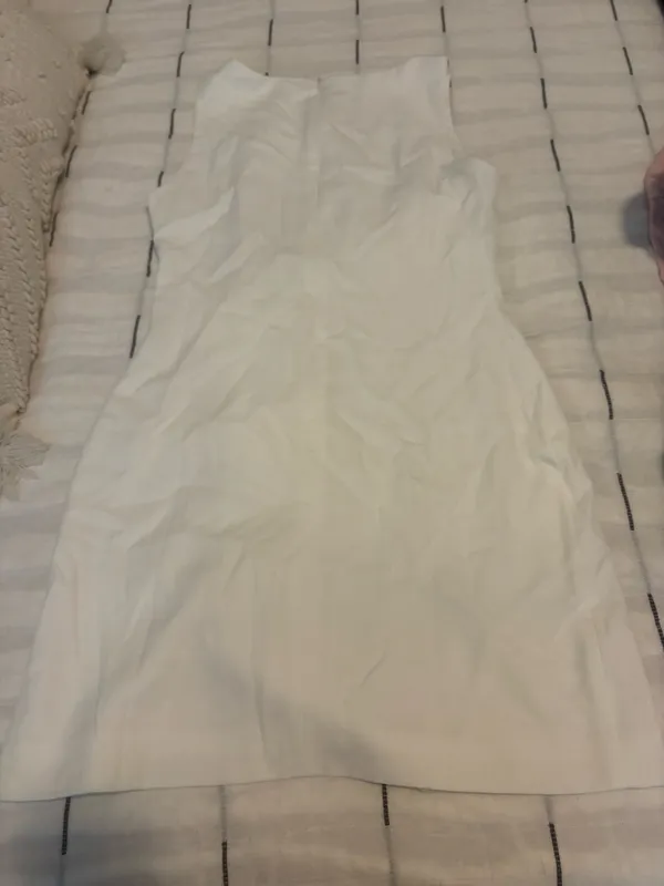 Amazon White Bow Slit Dress - Image 2