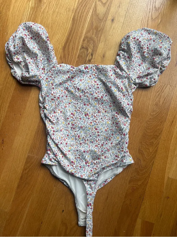 Free People Bella Scoop Neck Multi-Colored Bodysuit - Image 3