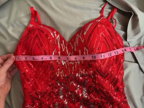 Red sequin Party Mini dress size 0 - Image 7