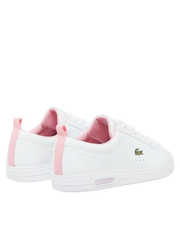 NWT • Lacoste White + Pink Court Base Sneakers - Image 11