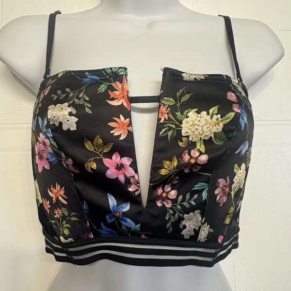 Victoria's Secret‎ Very Sexy Unlined Strapless Floral Bustier Bra Size Small NEW - Image 2
