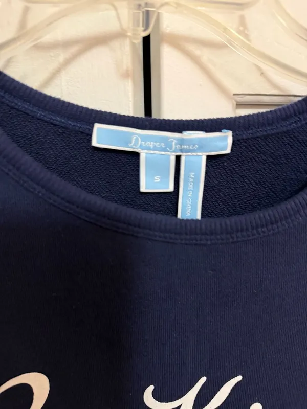 Draper James Be Kind Y'all Navy Blue Sweatshirt - Image 3