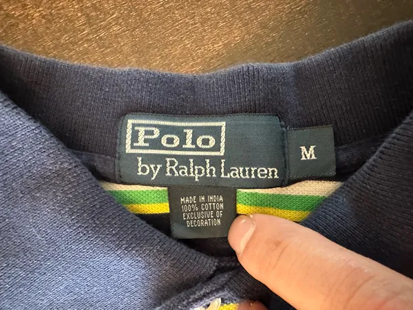 VTG Polo Ralph Lauren Men’s Multi-Color Striped Polo Shirt-Medium - Image 3
