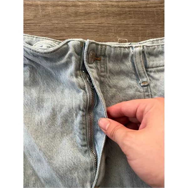 Free People We The Free High Rise Flare Jeans Y2K Womens 29 Light Wash Denim - Image 6