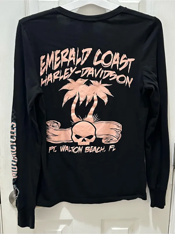HARLEY DAVIDSON Gulf Coast Ft Walton Beach Florida long sleeve T-shirt size M - Image 2