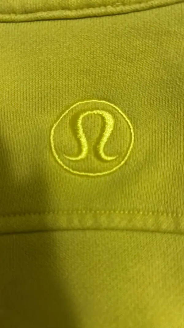 Yellow Lululemon Scuba Half-Zip cropped xs/s - Image 4