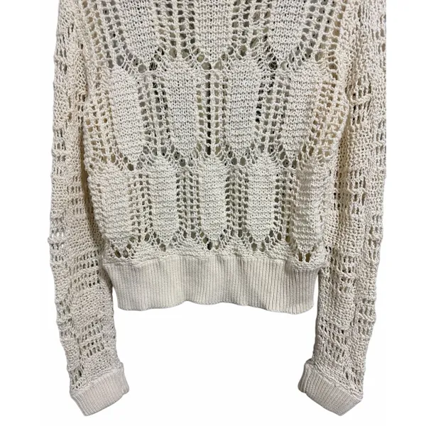 Free People‎ Sun Storm Bomber Jacket Ivory Women's Size Small - Image 5
