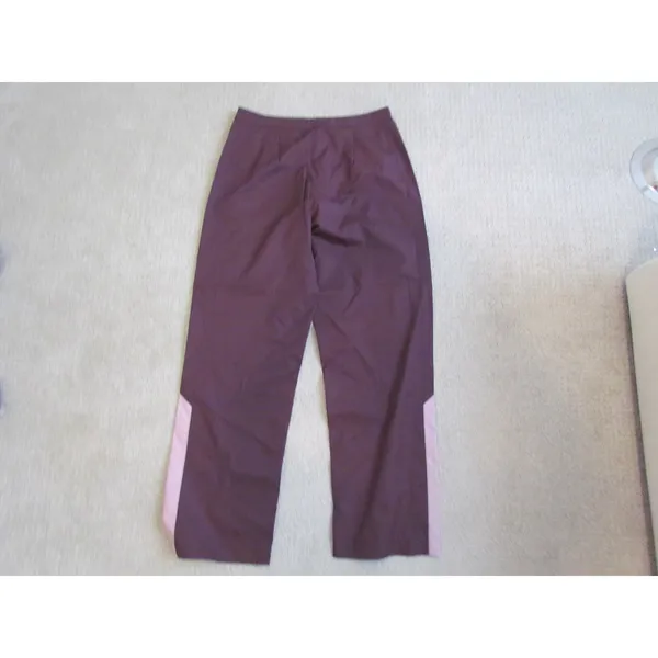 IZOD‎ Performance Pants 8 Burgundy Pink Colorblock Ripstop Hiking Gorpcore - Image 2
