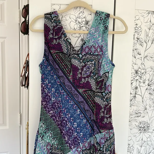 Y2k Whimsigoth midi dress Purple Size 12 - Image 6