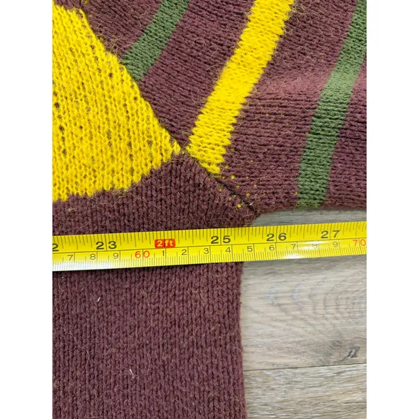 BDG Urban Outfitters Cropped Graphic Sweater Womens Small Retro Pattern Knit - Image 8