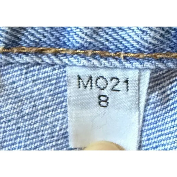 Vintage Bill Blass Italy High Rise Mom Jeans Blue 100% Cotton Size 8 - Image 7