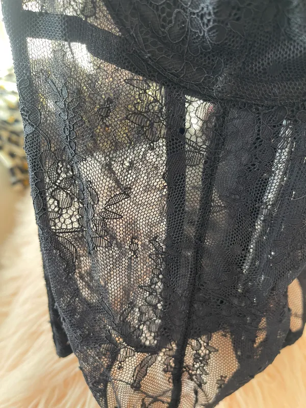 Black Lace Corset NWT - Image 4
