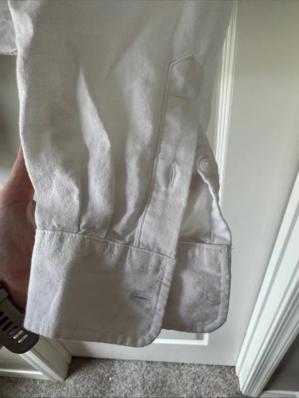 Old Navy White Button-Down Crop Shirt / B29 - Image 5