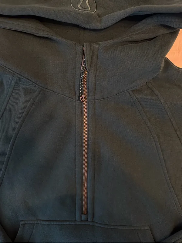 lululemon Scuba Teal Half-Zip Hoodie - Image 3