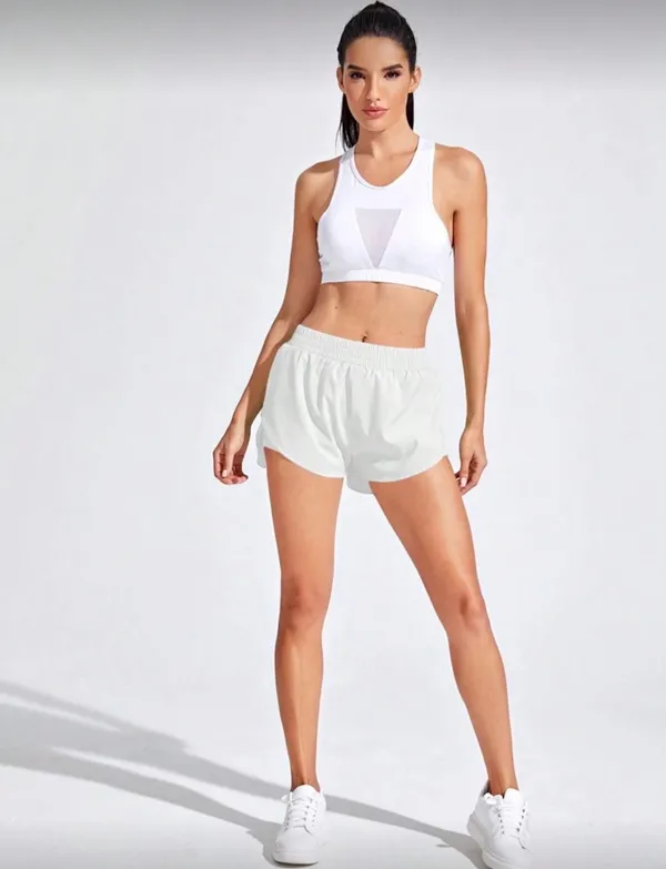Shein White Athletic Shorts - Image 2