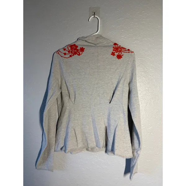 Anthropologie Moth Merino Wool Angora Sweater Boho Sz M - Image 5