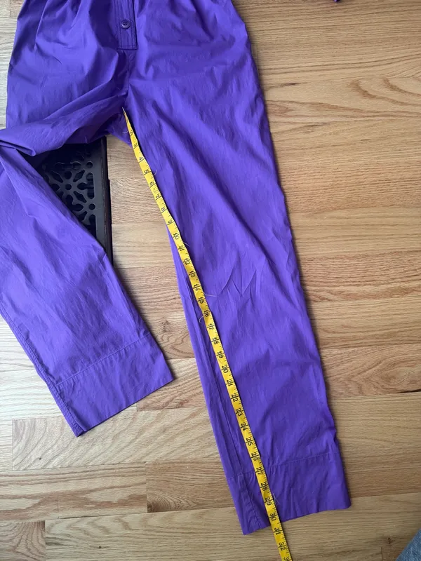 SEA New York Tabitha Purple Jumpsuit Size 00 Game Day Mardi Gras - Image 12