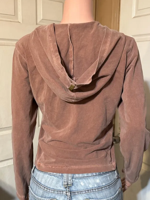 Pulp Women's Long-Sleeve Hooded Crop top M - Image 6