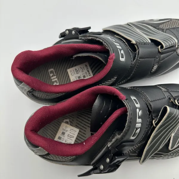 Giro Solara Women's EU‎ 40 US 8.25 Cycling Shoes Road Bike Black Maroon - Image 5