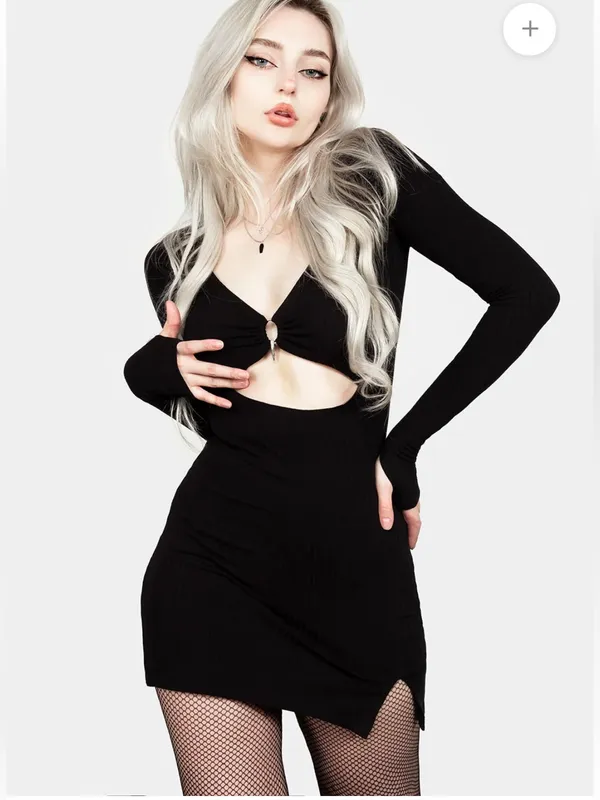 Disturbia Eastwick Gothic Cut Out Bodycon Mini Dress Size 6 NWT - Image 9