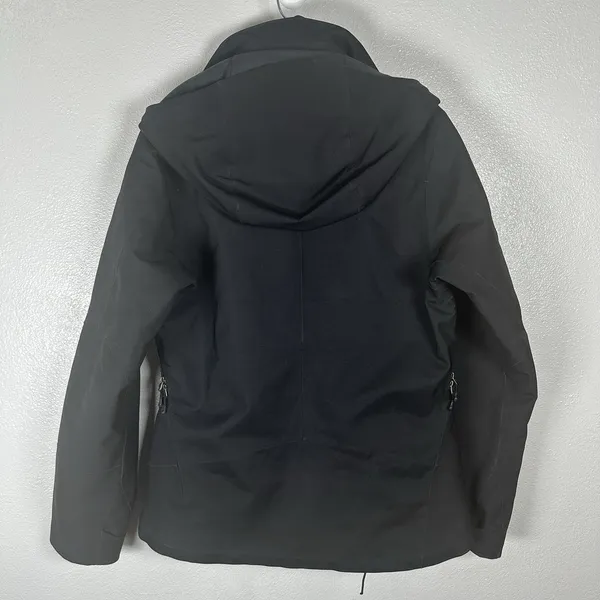 Patagonia Powder Bowl Insulated Ski Jacket Womens Size Small Black H2NO Hooded - Image 11