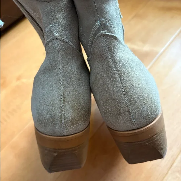 Diba True Get Crackin' western booties boots cowgirl beige suede sz 7 - Image 5