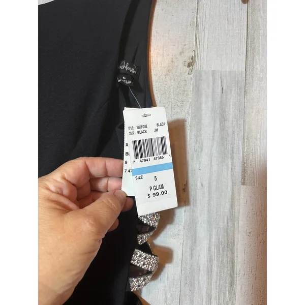 Junior Speechless Embellished High Slit Gown Size‎ 5 NWT - Image 3