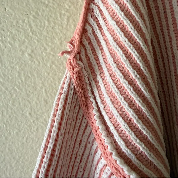 Altar’d State Women's Pink Striped Knit Sweater - Relaxed Fit - Image 4