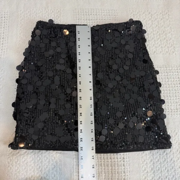 Kate Kasin medium sequin stretch mini skirt bodycon SK 2814 - Image 6
