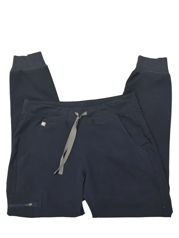 Figs Navy Blue Technical Collection Jogger Scrub Pants Small With Pockets - Image 3