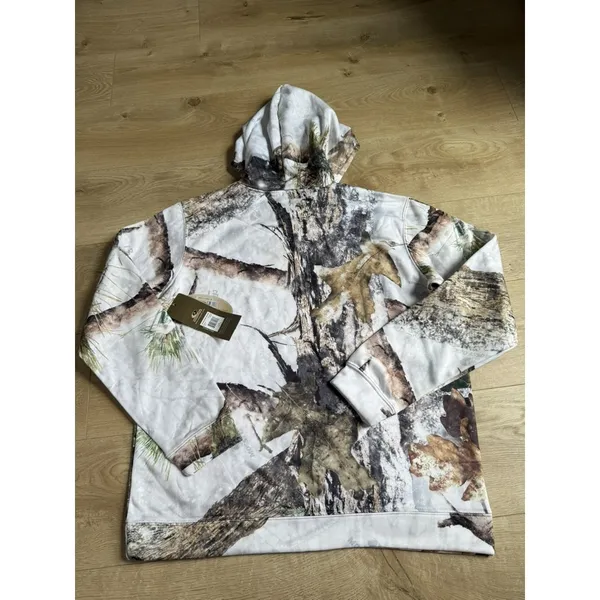 NWT Womens Mossy Oak white camo‎ pullover perfect hoodie outdoor hiking size L - Image 2