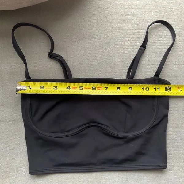 Alo Yoga Airbrush Streamlined Bra Tank Black XS - Image 3