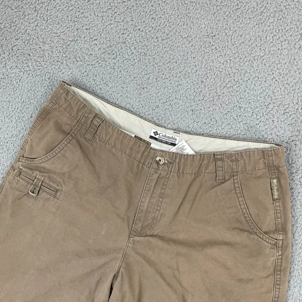Columbia Shorts Women 12 Brown Outdoor Hiking Gorpcore - Image 2