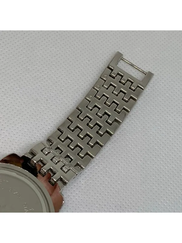 Style & co silver tone women watch rhinestones mop dial Roman 6.5” running - Image 7