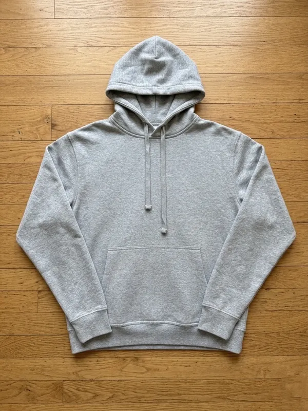 Essential Sport Chic Oversized Hoodie in Heather Gray-M - Image 4