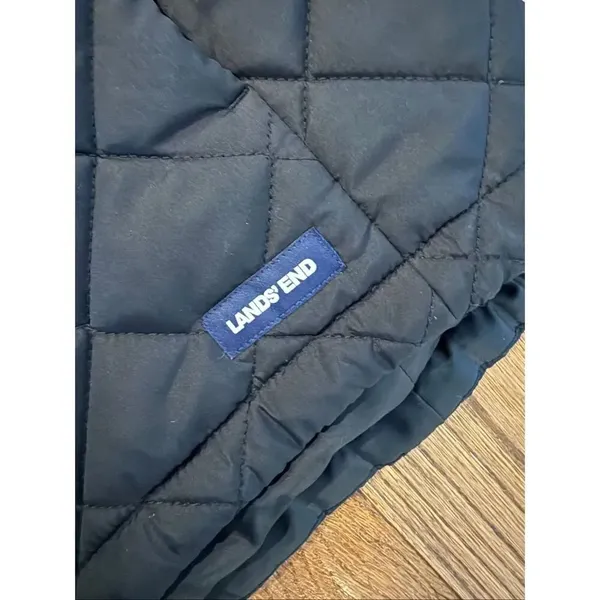 Lands’ End feather free quilted jacket size small 6/8 - Image 4